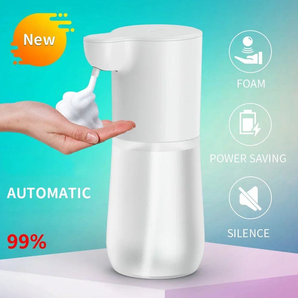 Automatic Sensor Foam Dispenser Touchless Type-C Charging Capacity Smart Liquid Soap Dispenser Infrared Sensor Soap Dispenser