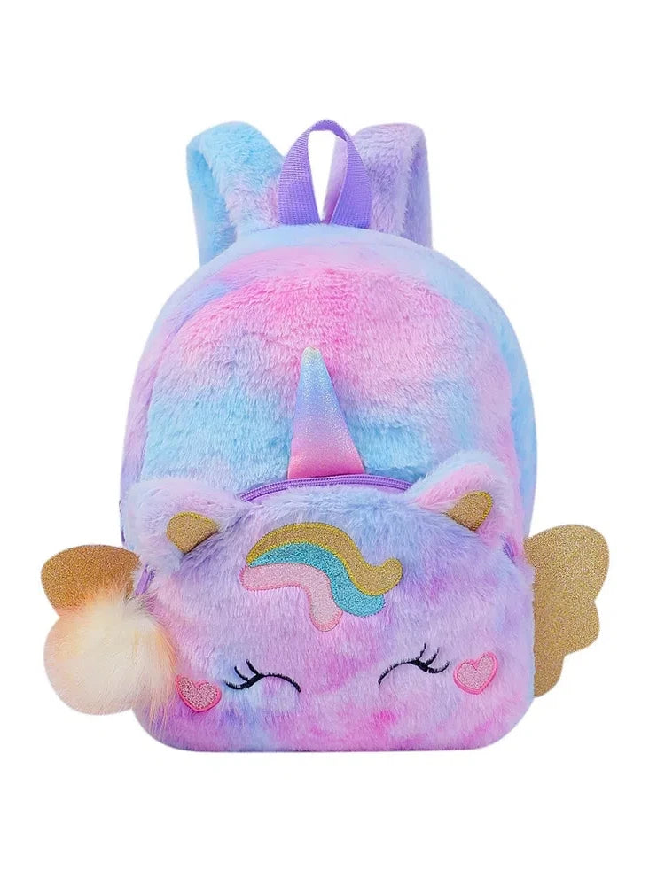 Personalized Custom name Embroidered Newborn letter Nursery Baby Unicorn tie dye backpack  Bag Gifts for Boy Girl children