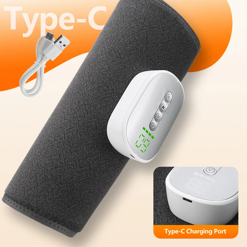 Eletric 360° Air Pressure Calf Massager Wireless Heating Leg Massage 4 Mode Airbag Compresstion Foot Calf Muscle Relieve Fatigue