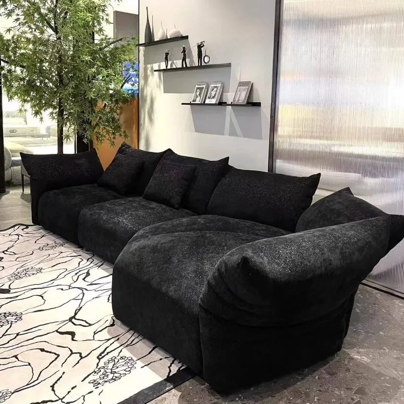 Minimalist Black Living Room Sofas Oversized Japanese Individual Living Room Sofas Lounges Lazy Divano Soggiorno Home Furniture