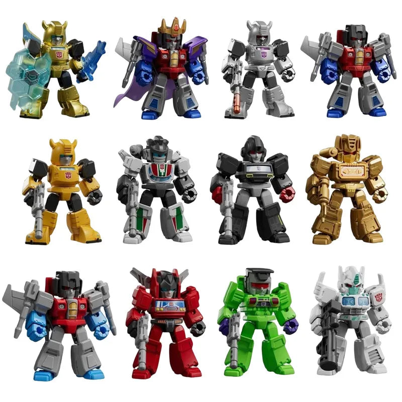 Original BLOKEES Defender Version 1-4 Transformer Building Blocks Toys 5.5cm Mini CORONATION Starscream Bumblebee Action Figure