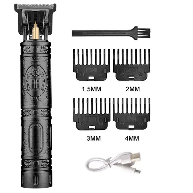 T9 Vintage Hair Trimmer Portable Hair Cutting Machine USB Fast Charging Shaver Barber Cordless Hair Clipper For Men's Barbe