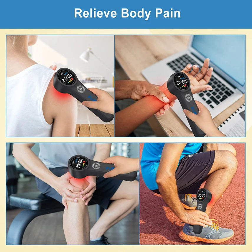 1760mW Low Level Laser Treatment Red Light Therapy Device for Human/Pets Pain Relief Shoulder Joint 660nm 810nm 980nm