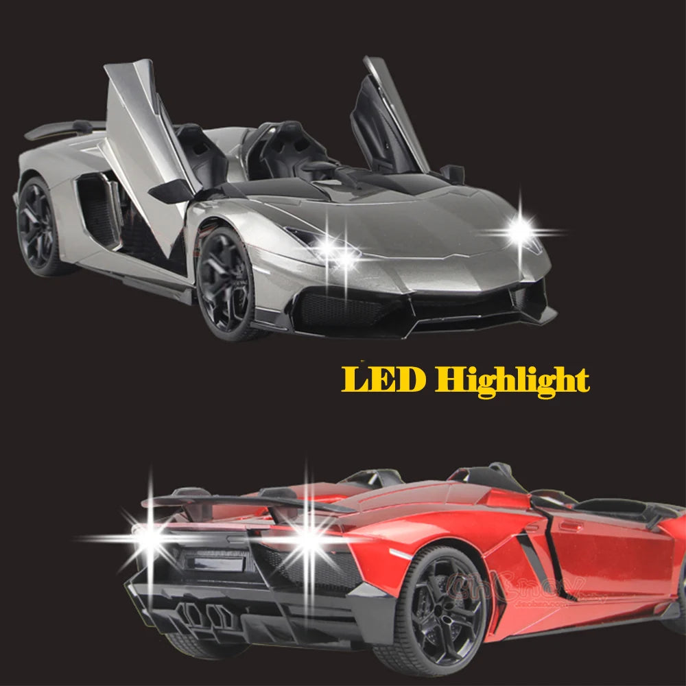 1:14 Scale Remote Control Car With Scissor Doors 4 channels RC Car Radio Controlled Auto Machine Toys Gift for Kids Boys Adults