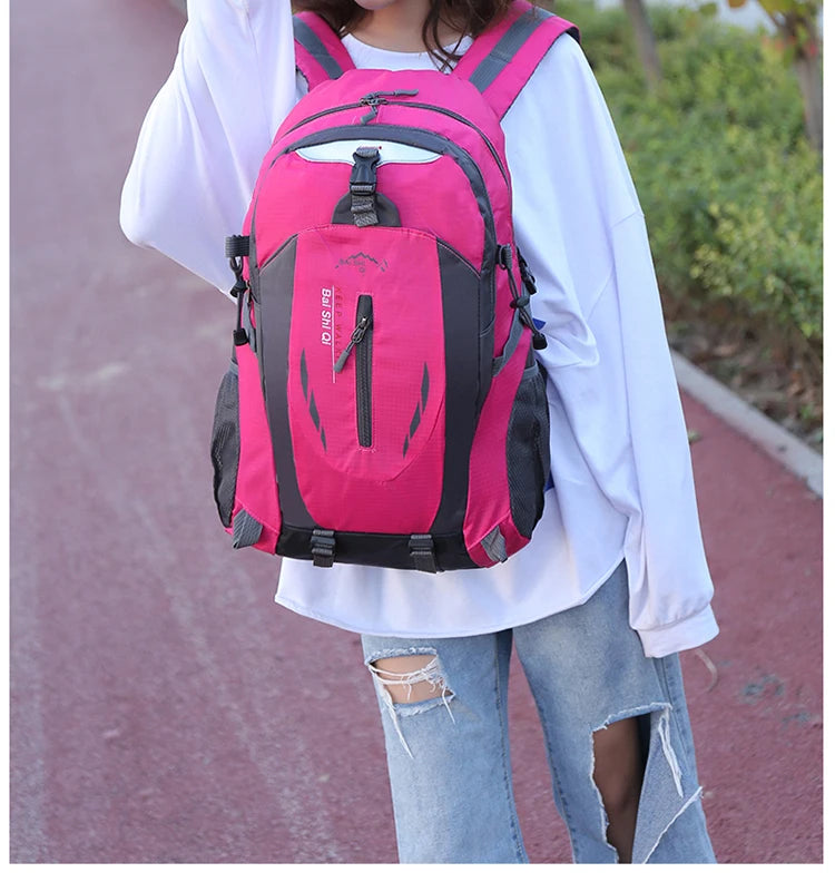 New Camping Backpack 40 Liters Large Capacity Travel Canvas Bag Outdoor Mountaineering Hiking Travel Bag