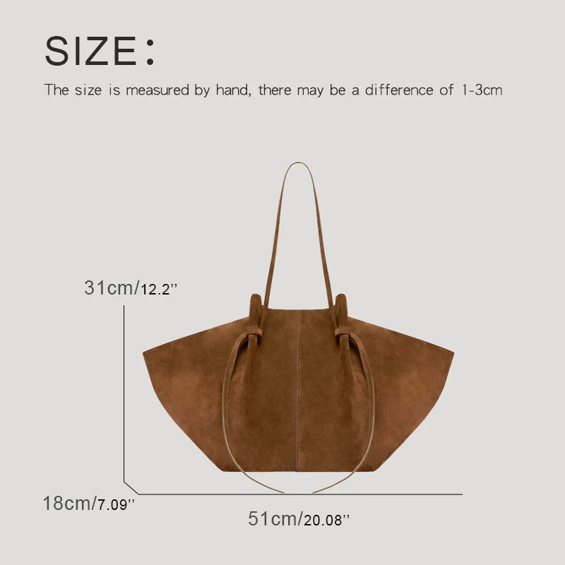 Custom Name Initials Large Capacity Faux Suede Tote Bags For Women Luxury Designer Handbags Purses 2024 New In Underarm Shoulder