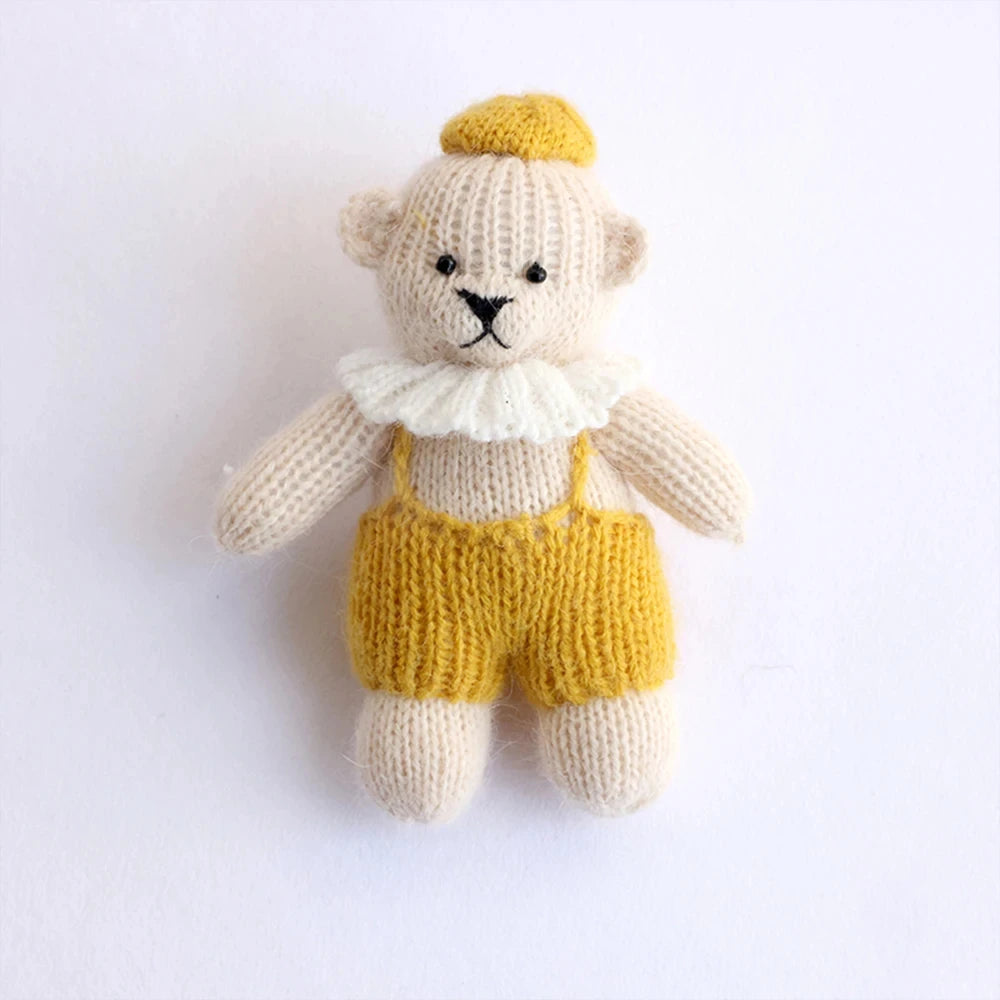 Baby Photography Animal Doll Newborn Photo Hand-Knitted Teddy Bear Props Studio Photo Cute Animal Seahorse Hair Toy Accessories