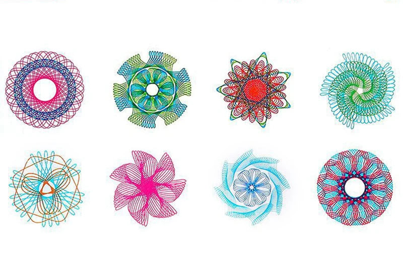 22pcs Spirograph Spiral Art Drawing Kit The Classic Way to Make Countless Amazing Designs For Kids Drawing Rulers Toys Set