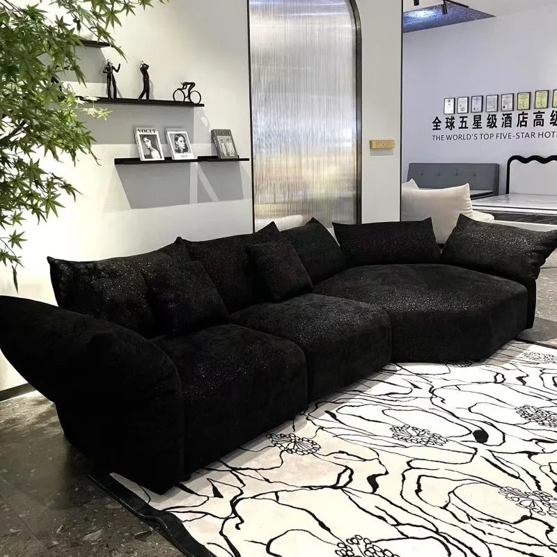 Minimalist Black Living Room Sofas Oversized Japanese Individual Living Room Sofas Lounges Lazy Divano Soggiorno Home Furniture
