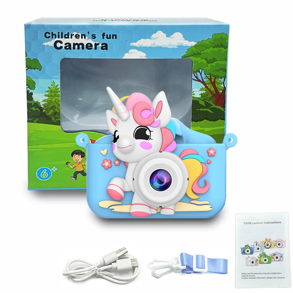 Kid Camera Digital Camera Toys For Girls Boys 1080P HD Screen Video Recording Music Playback Gaming 2 inch Children Camera Gift