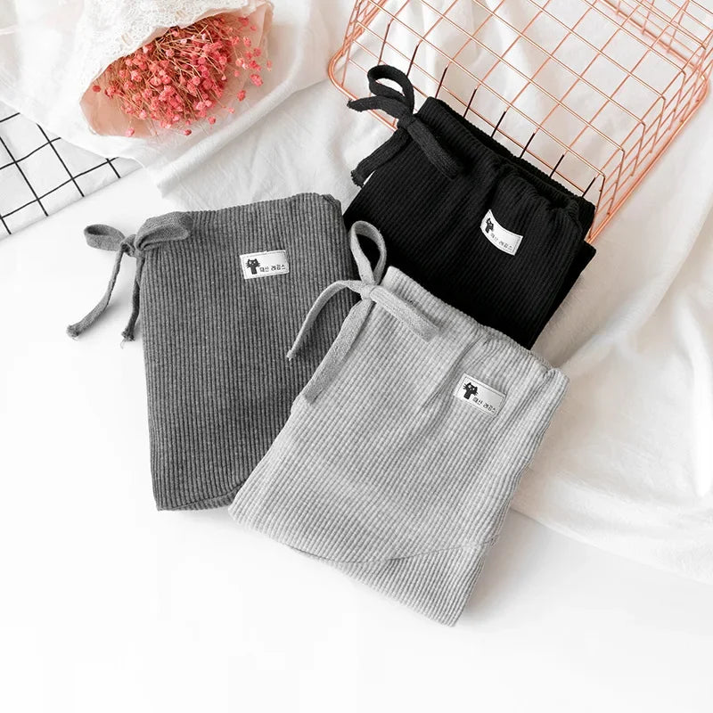 Pregnant Woman Adjustable Big Size Leggings New Maternity Pants  Pregnancy Thin Soft Cotton High Waist Clothes