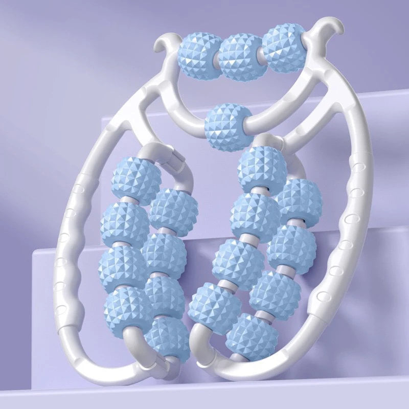 20 Rounds Massage Roller of Circular Leg Slimming Leg Massager Muscle Stretching Equipment Leg Clamp Muscle Relax Massager