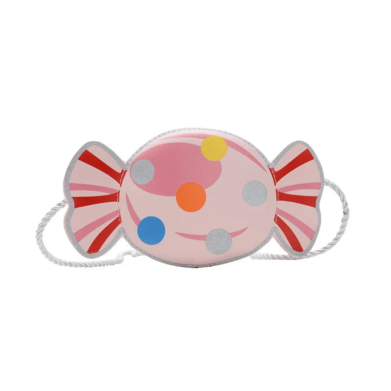 Cute Candy Children Messenger Bag Princess Girl Mini Handbags Pu Leather Coin Purse  Chain Purses Kids Crossbody Shoulder Bags