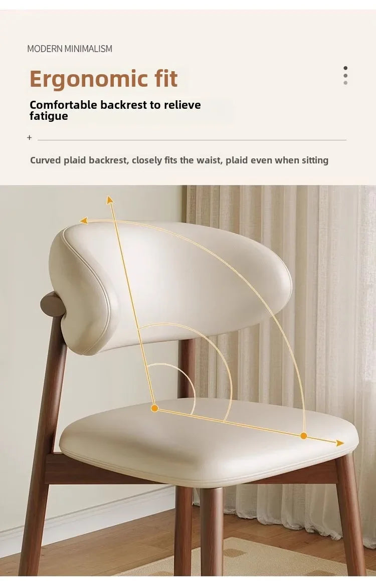 Lounge Vanity Dining Room Chairs Office Single Gamer Home Kitchen Chair Wooden Design Chaises Salle Manger Furniture XR50CY
