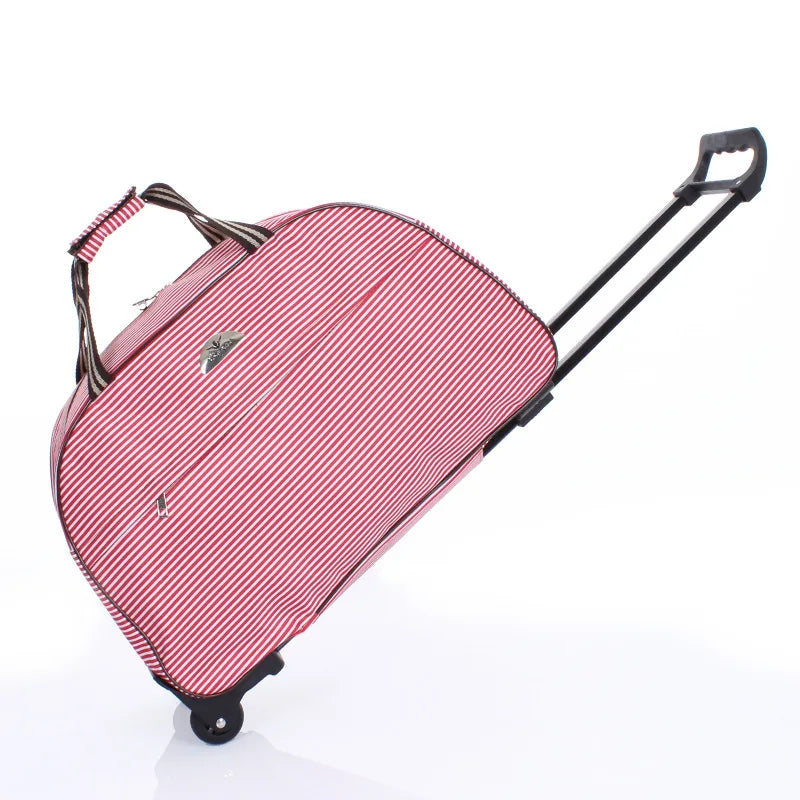 Large Capacity Travel Trolley Bags Women Men Wheeled Bag Oxford Waterproof Rolling Luggage Suitcase Travel Bag With Wheels
