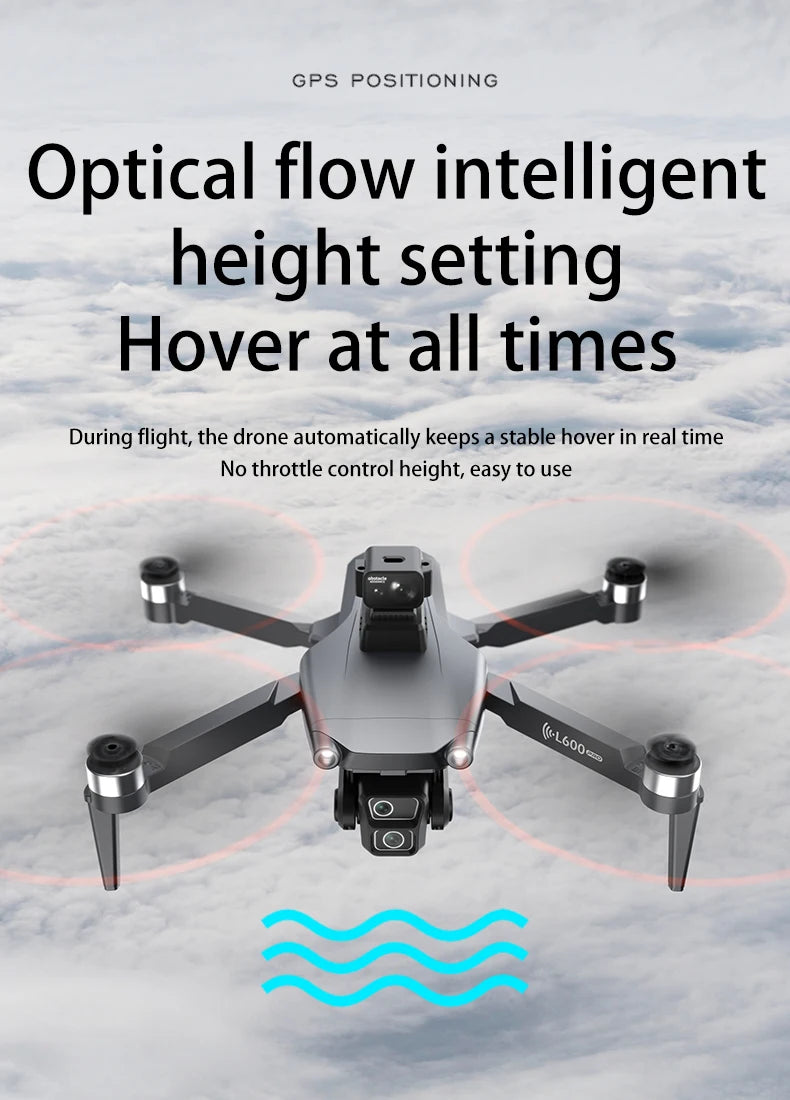 L600-1 Pro GPS Drone 4K Professional HD Dual Camera With Screen 5G WIFI 360°Obstacle Avoidance Brushless Rc Quadcopter Drone