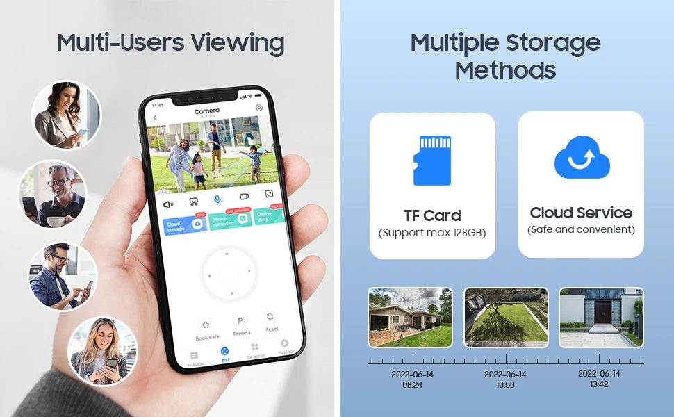 Tuya 4MP PTZ WIFI Network Camera Security Protection Outdoor IP66 Waterproof 5G Dual-band Camera Home Video Surveillance