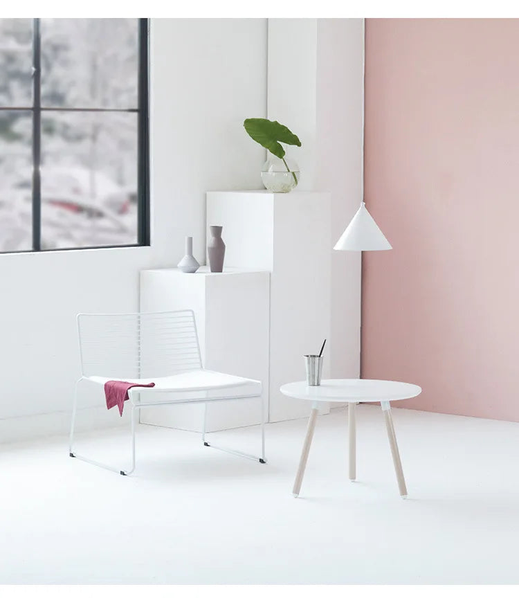 Nordic Fashion Backrest Home Chair Personality Hollow Leisure Chair Single Dining Chair Decorative Chair Outdoor Balcony Couch