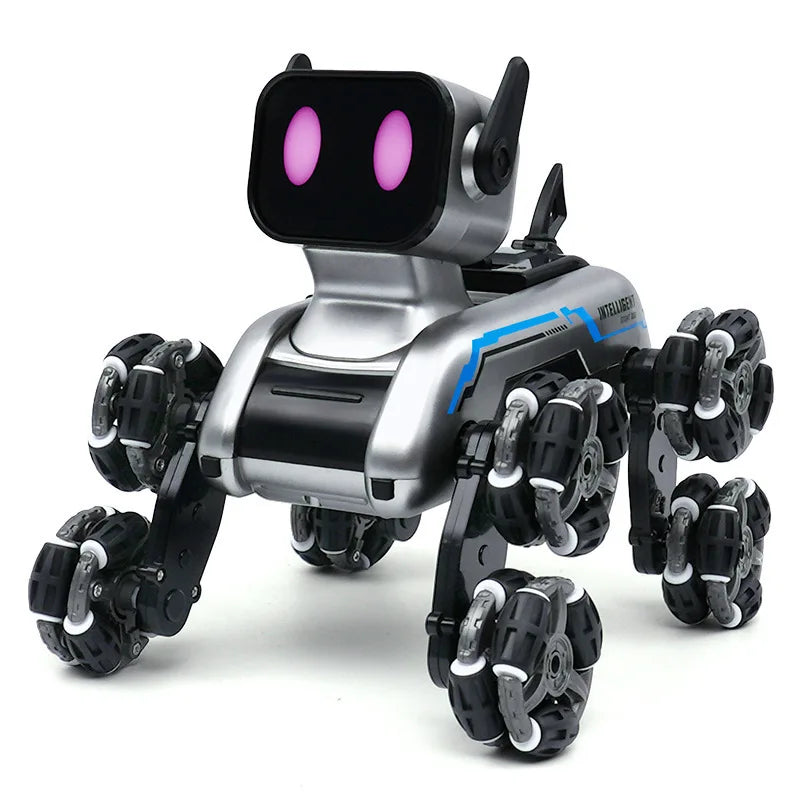 8 Wheel Stunt Mech Dog Rc Toy Gesture Control Climb Transform Electric Smart Robot Pet For Kids Birthday Gift Toy Fun