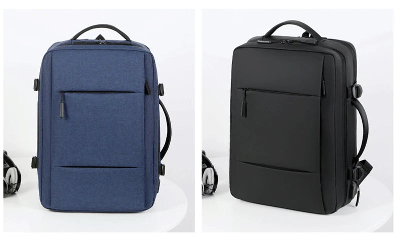 Travel Backpack Men Business Backpack School Expandable USB Bag Large Capacity Laptop Waterproof Fashion Backpack