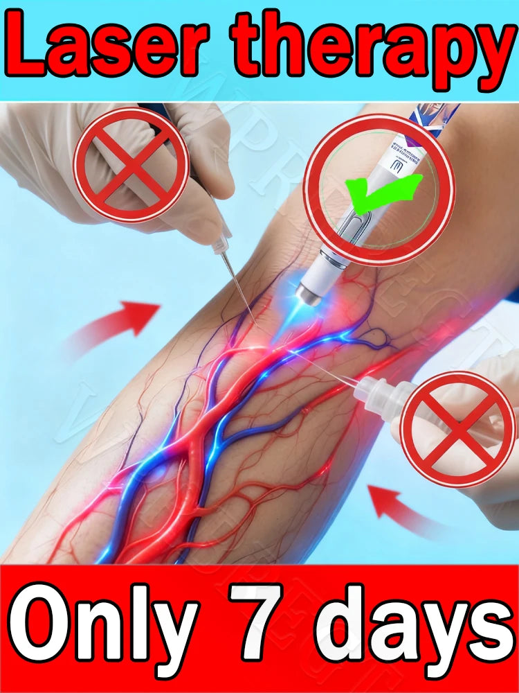 2025 Hᴏᴛ Sᴇʟʟɪɴɢ Pʀᴏᴅᴜᴄᴛs: Vein Leg Massager, Upgraded Second Generation, Blue Light Laser Tool Root Repair