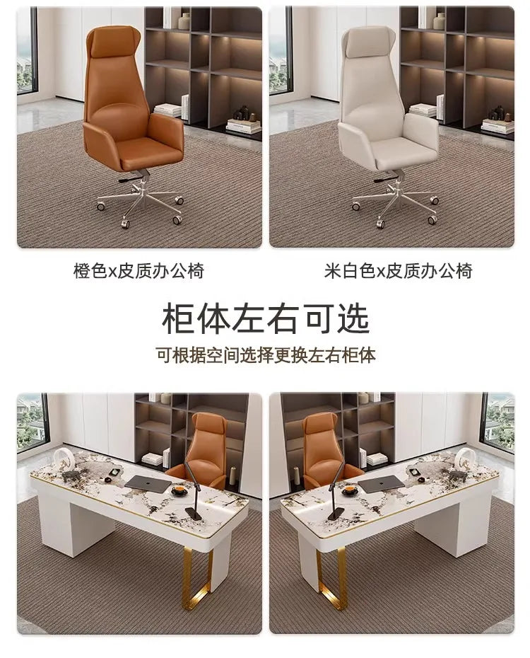 Modern Luxury Rock Slab Room Desks Gaming Desk Computer Desk Office Table Gaming Table Motion Study Computer Desks Furniture