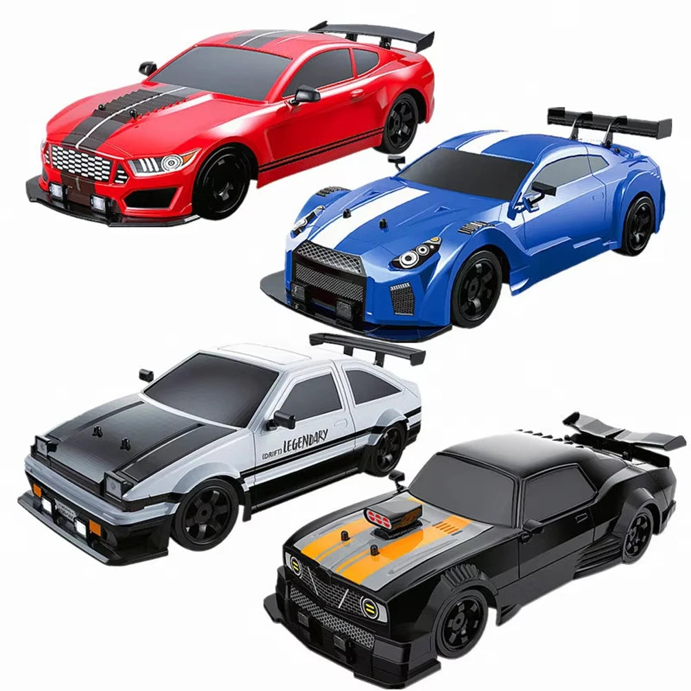 1/16 RC Car AE86 4x4 High-Speed RC Drift Cars 2.4G Remote Control Racing Vehicle 18km/h Waiting For Light Spray Toys for Boys