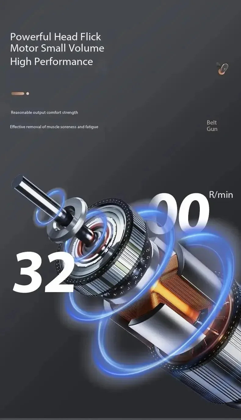 Mini Vibrating Fascia Gun Portable Silent Muscle Massager Motorized High Frequency Vibration Relaxation Artifacts