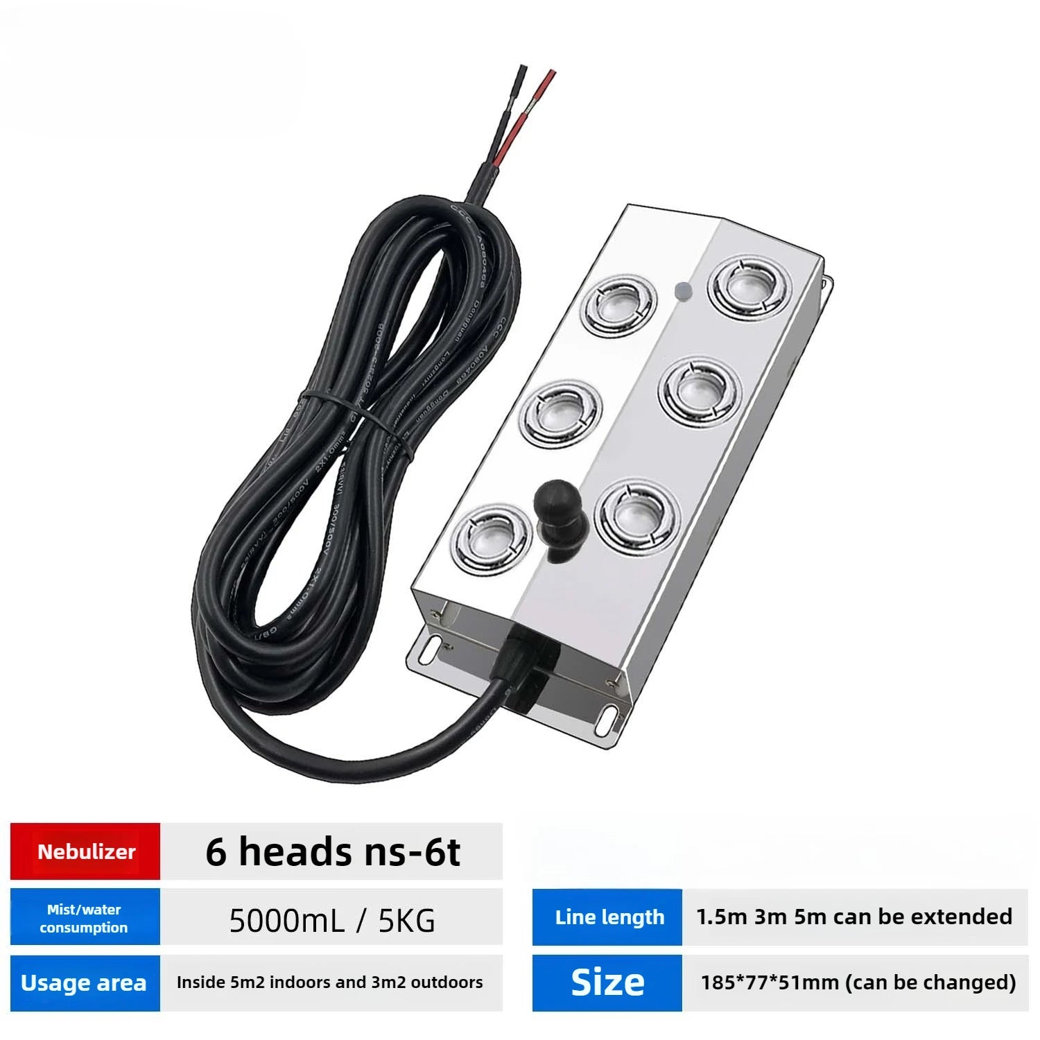 DC48V Ultrasonic Industrial Humidifier 10/12 Head Fog Sprayer Commercial Nebulizer Mist Maker Greenhouse/landscape Fog Generator