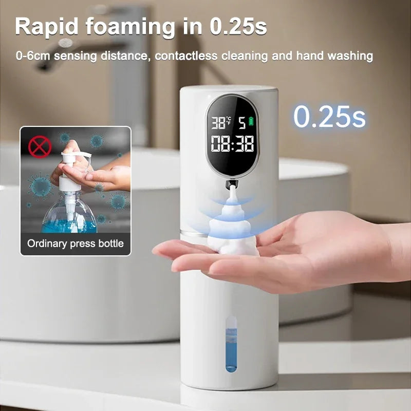 Xiaomi Touchless Soap Foam Dispenser 5 Gear Smart Temperature Time Display Automatic Infrared Sensor Soap Dispensers Hand Washer