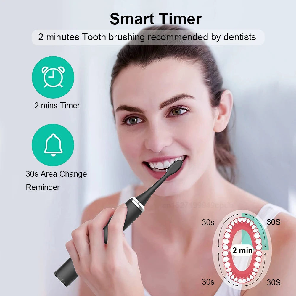 Electric Toothbrush Sonic Electric Toothbrush For Teeth Brushes Vibration Dental Tooth Cleaner USB Rechargeable Tooth Brush Case