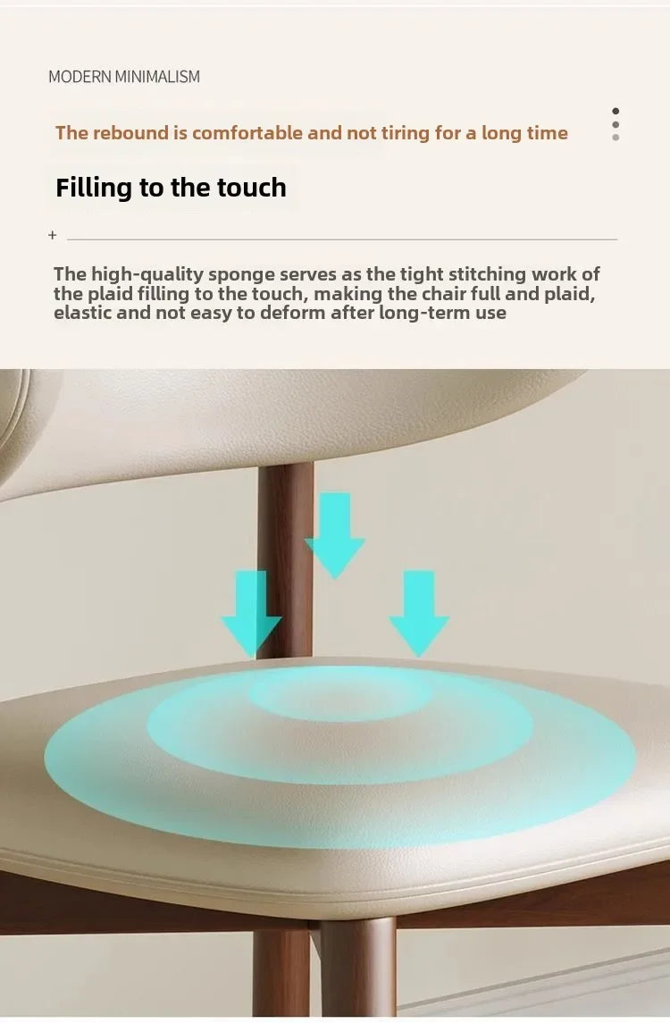 Lounge Vanity Dining Room Chairs Office Single Gamer Home Kitchen Chair Wooden Design Chaises Salle Manger Furniture XR50CY