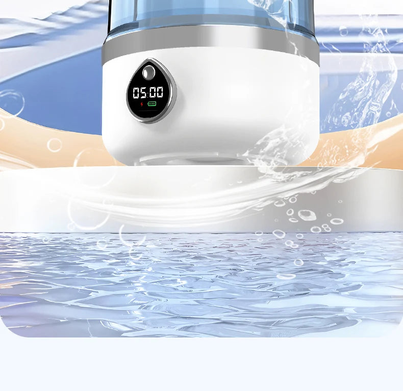 F1 portable mini washing machine with USB charging, silent and fully automatic washing machine, a must-have for dormitory travel