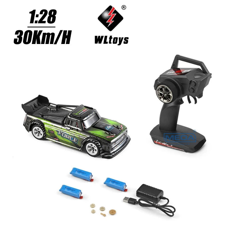 Wltoys K989 K969 284131 Upgrade LCD Version 4WD 1/28 RC High Speed Racing Mosquito 2.4GHz Off-Road RTR Rally Drift Car