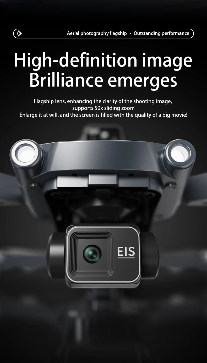 HOT-Professional 8K HD Dual Camera New L600-2 MAX GPS Drone 5KM 3-Axis Gimbal 360 Obstacle Avoidance Brushless Quadcopter Toy