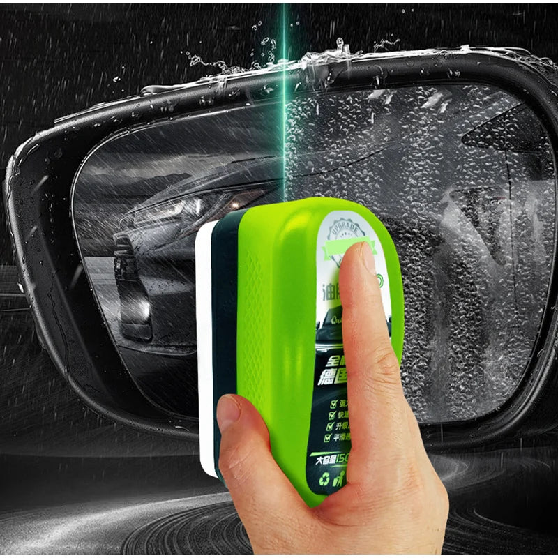 Car Glass Oil Film Remover Automotive Car Glass Sponge Cleaning Brush Front Inside Windshield Glass Oil Film Cleaning Agent