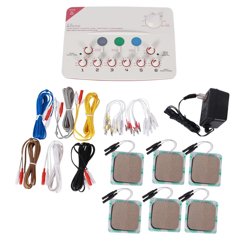 EMS Electroacupuncture Stimulation Massage Instrument 6 Waveform Output Low-Frequency Muscle Stimulation For Relaxation Therapy