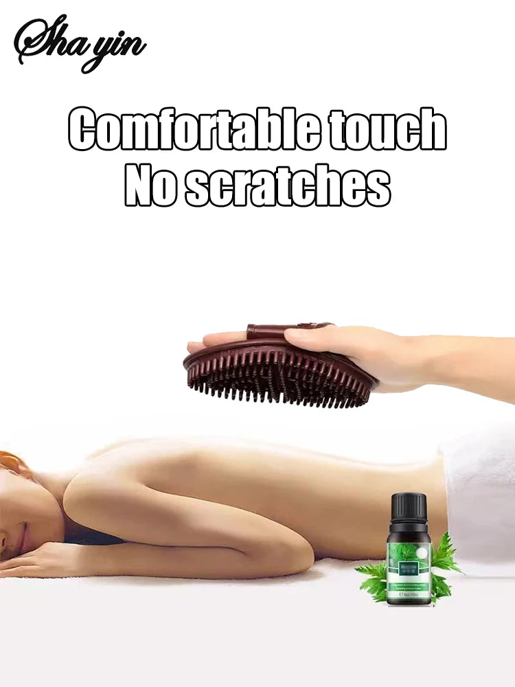 1pc Meridian Slimming Brush Dredging Meridian Massage Five Elements Body Beauty Leg Universal Silicone Scraping Tool Health Care