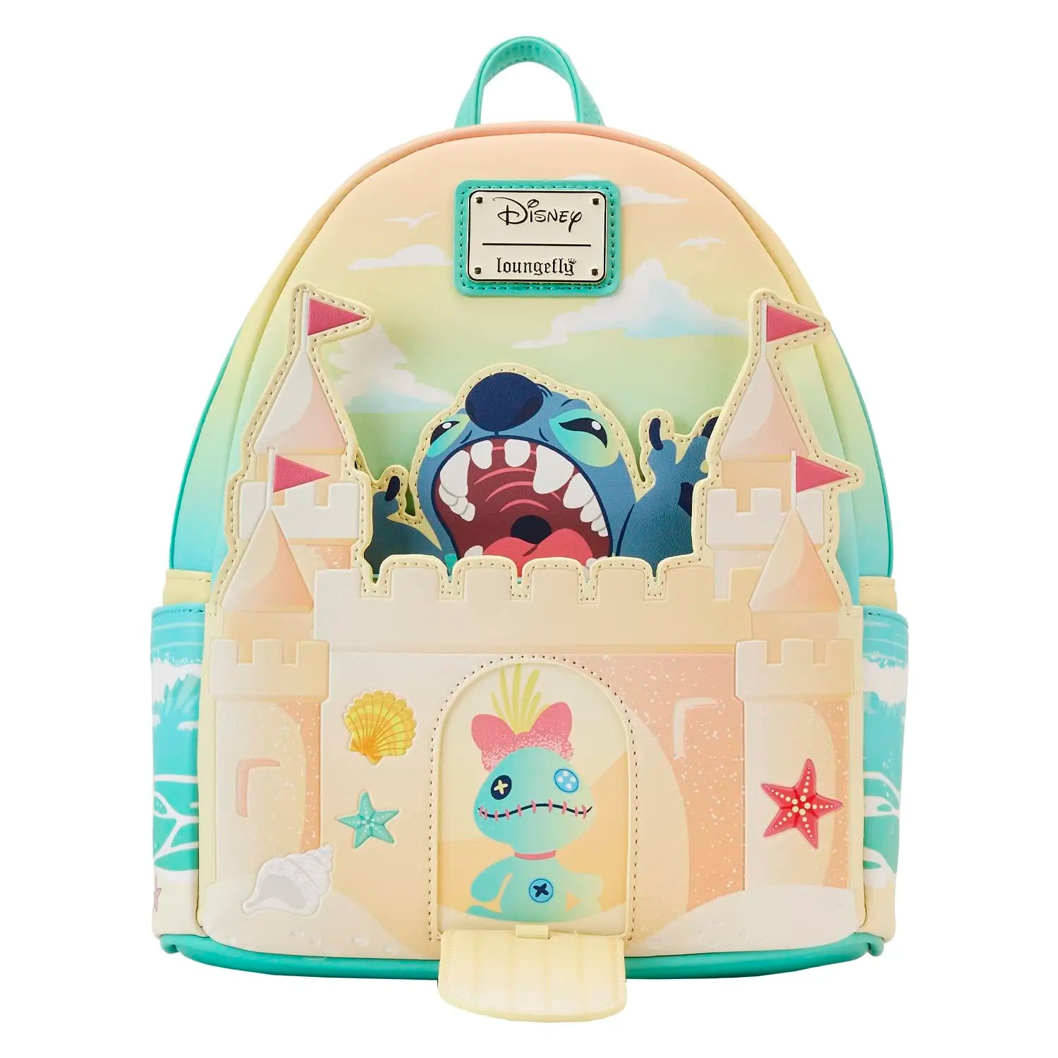 PU Leather Women Backpack Stitch Cartoon Chocolate Mickey Peter and Wendy Star Sky Students Brand Backpack Waterproof Bag