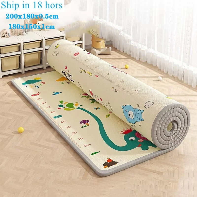 Baby Game Mat for Children's Safety Rug 2 thickness options Baby Activity Gym Baby Crawling Play Mats Carpet Folding Sending