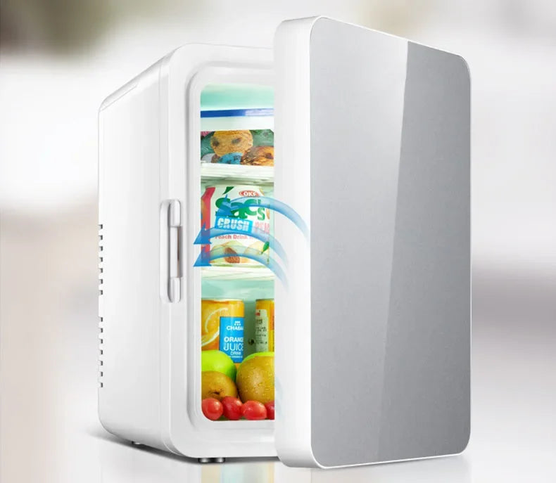 12L Portable Mini Refrigerator Student Dormitory Heating And Cooling Cosmetics Car Home Dual-Use Refrigeration And Preservation