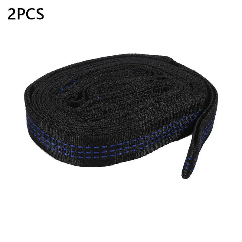 2Pcs High Bearing Capacity Hammock Straps 600lbs Breaking Strength Polyester Hammock Belt Rope 5 Ring Correias De Poliéster