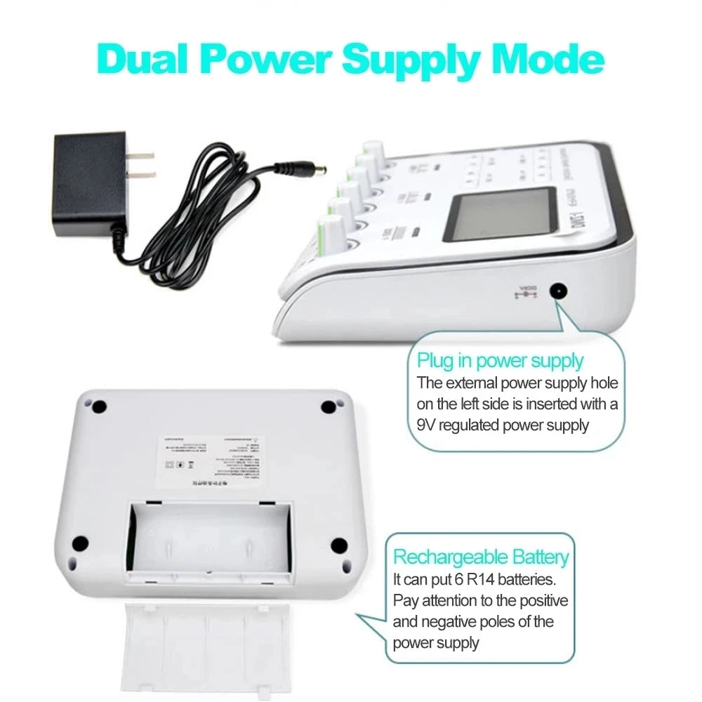 Electric Muscle Stimulator 6 Output Channel Electroacupuncture Acupuncture Needle Physiotherapy TENS Machine Relax Massager Pads