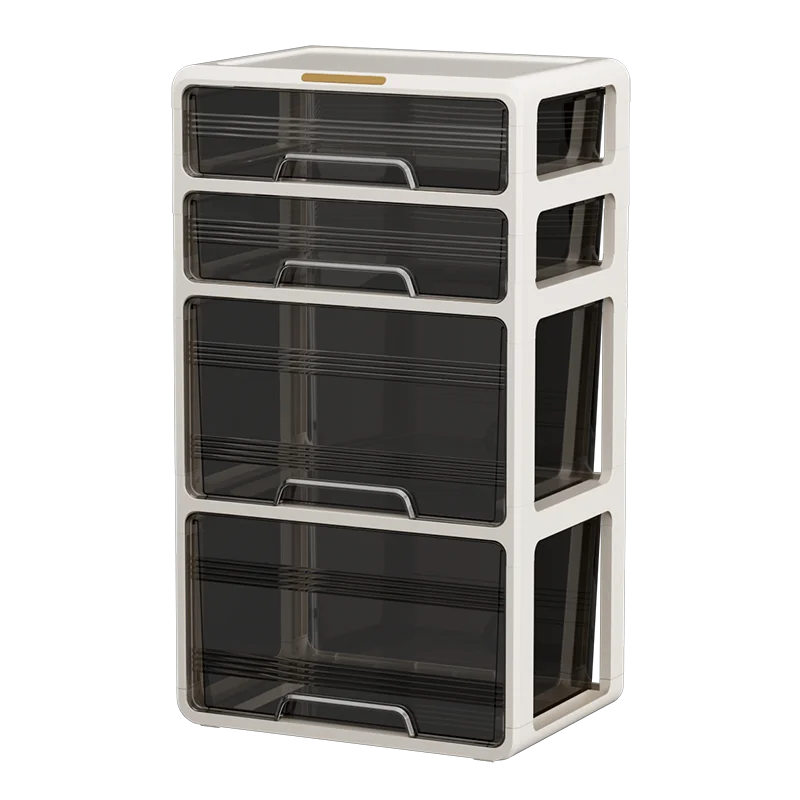 Window-side storage cabinet, transparent storage cabinet that doesn't require installation, large-capacity bedroom storage box