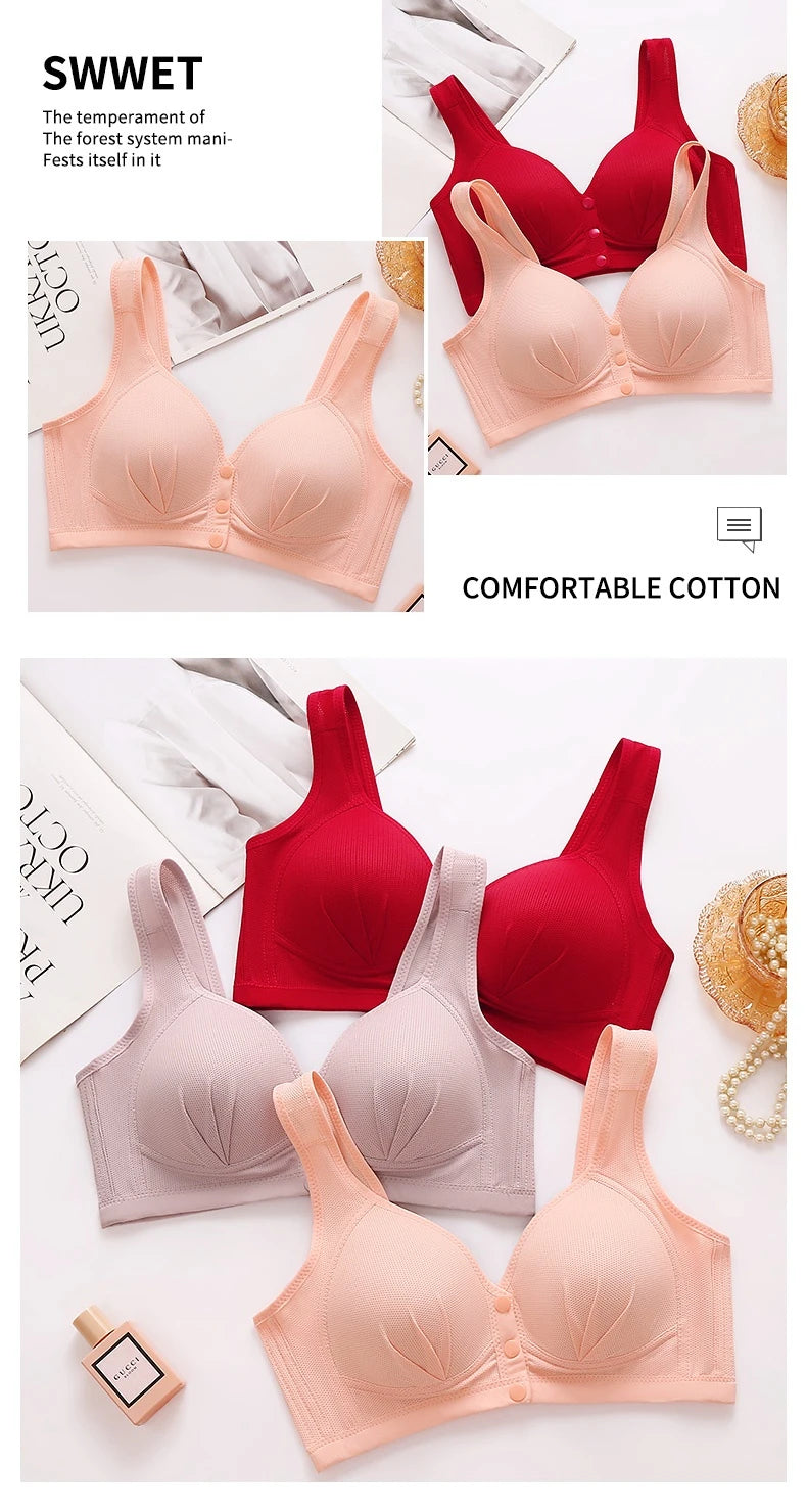 Maternity Bra Wire Free Front Closure Breastfeeding Nursing Bra Pregnant Women Sleeping Bras Gorge Allaitement