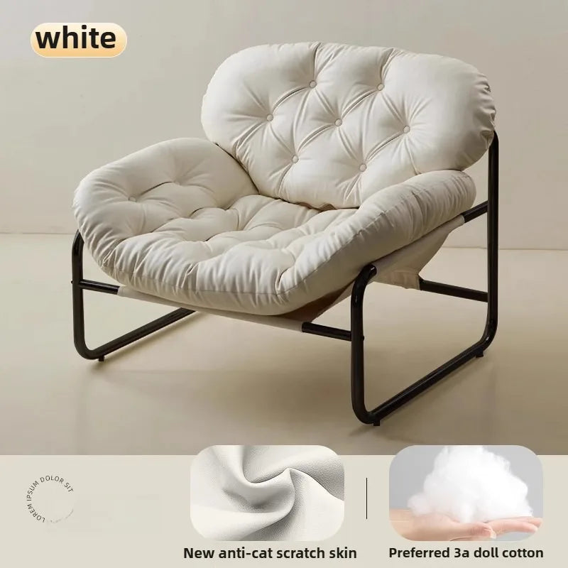 Leather Single Living Room Armchair Adjustable Recliner Chairs Comfortable Backrest Chair Light Luxury Living Room Furniture