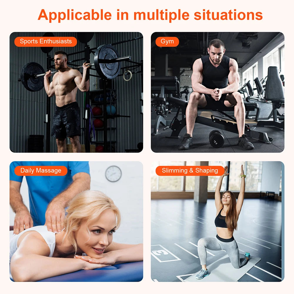 16-Head Fascia Gun High-Frequency Vibration Body Massage Gun Waist and Back  Massager Neck Shoulder Massager Muscle masajeador