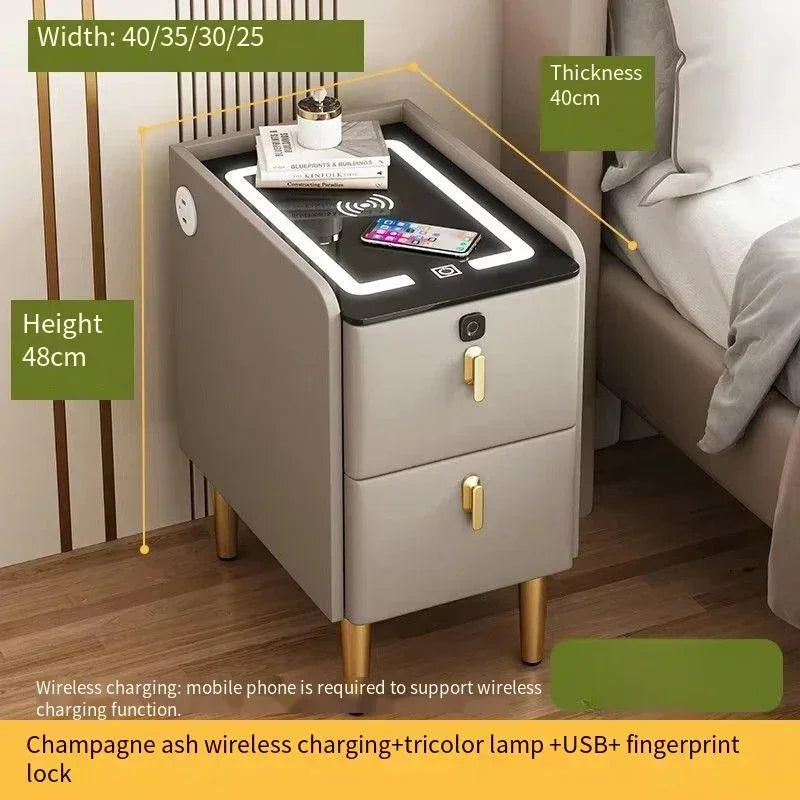 Night Table Bedside Nightstands Bedroom Bedside Furniture Gamer Narrow Bed Desk Nordic Drawer Closets Meubles De Chambre