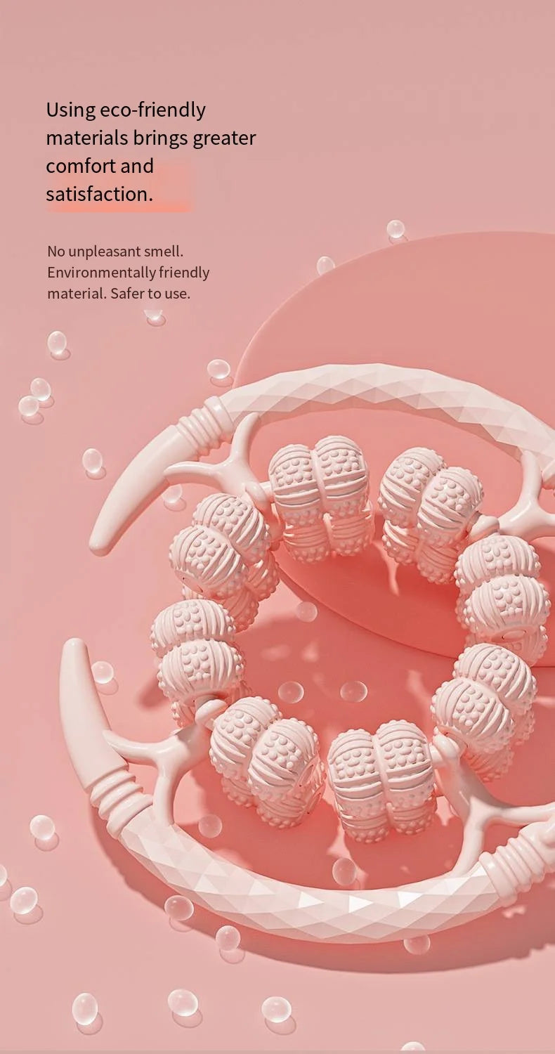 32 Wheel Leg Massager Ring Leg Clamp Roller Leg and Calf Muscle Exercise Home Fitness Relaxation Leg Slimming Tool