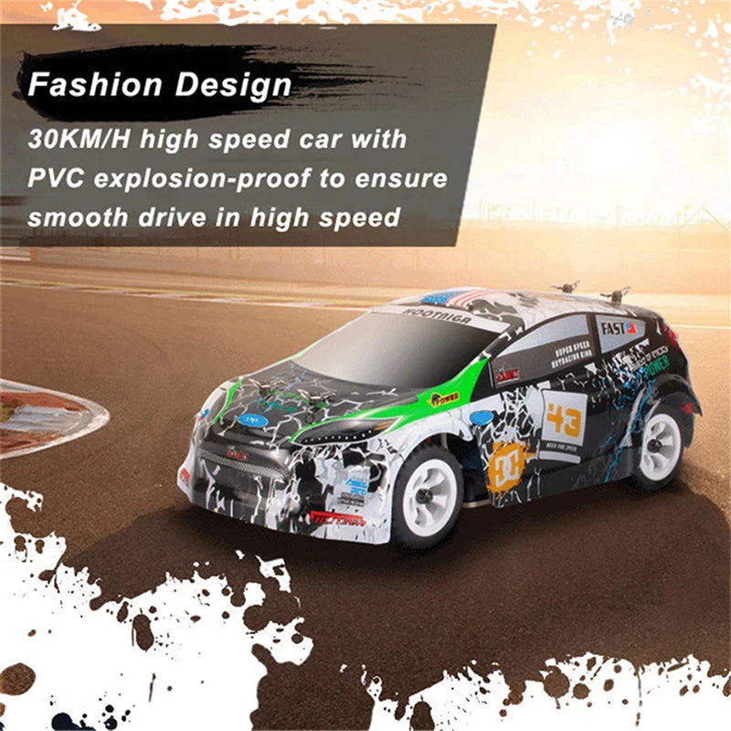 Wltoys K989 K969 284131 Upgrade LCD Version 4WD 1/28 RC High Speed Racing Mosquito 2.4GHz Off-Road RTR Rally Drift Car